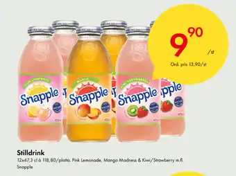 Snabbgross Snapple Stilldrink 12x47,3cl erbjuda