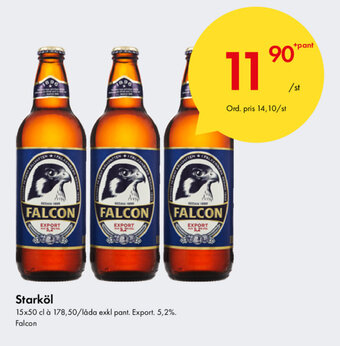 Snabbgross Falcon Starköl 15x50cl erbjuda
