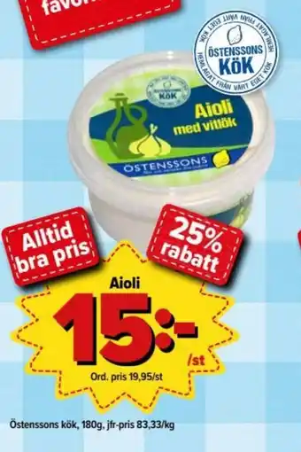 Östenssons Östenssons kök, 180g erbjuda