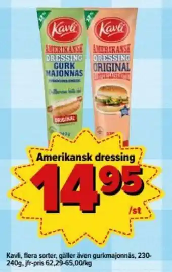 Östenssons Kavli, Flera sorter, gäller även gurkmajonnäs, 230-240g erbjuda