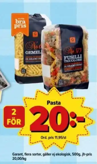 Östenssons Garant, Flera Sorter, Gäller ej Ekologisk, 500g erbjuda