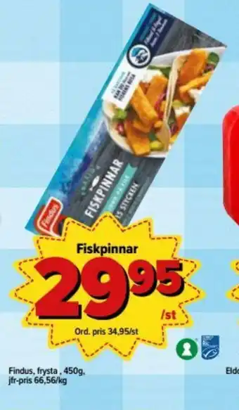 Östenssons Findus, Frysta, 450g erbjuda