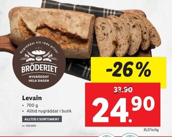 Lidl Levain erbjuda