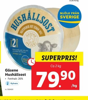 Lidl Gasene Hushallsost erbjuda