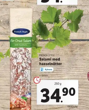 Lidl Salami Med Hasselnotter erbjuda