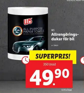 Lidl Allrengorings Dukar For Bil erbjuda