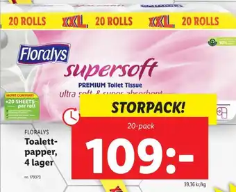 Lidl Toalett-Papper 4 Lager erbjuda