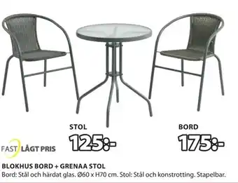JYSK Blokhus Bord+Grennaa Stol erbjuda