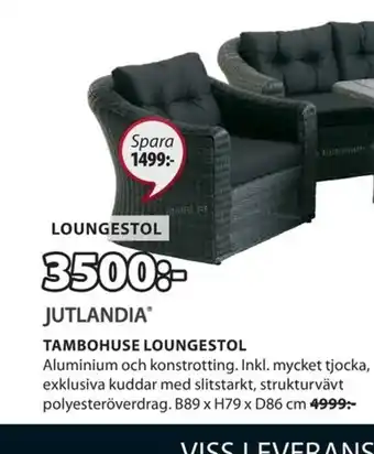 JYSK Jutlandia Tambohuse Loungestol erbjuda