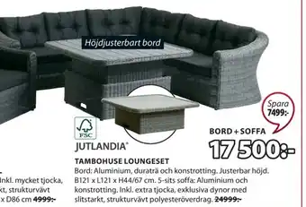 JYSK Jutlandia Tambohuset erbjuda