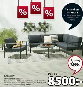 JYSK Jutlandia Sarpsborg Loungeset erbjuda