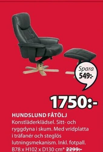 JYSK Hundslund Fåtölj erbjuda