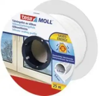 Tätningslist tesa sio-list vit 9,5mm 25m