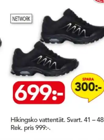 Bo Ohlsson Hikingsko.Vattentät. Svart. erbjuda