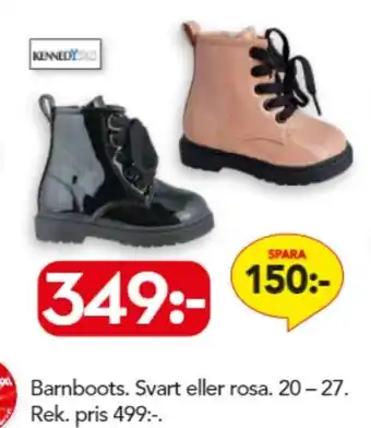Bo Ohlsson Barnboots. Svart eller Rosa erbjuda