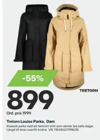 XXL Tretorn Louise Parka. Dam erbjuda