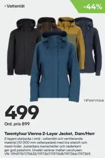 XXL Twentyfour Vienna 2-Layer Jacket. Dam/Herr erbjuda