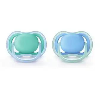 Babyproffsen Phillips avent soother ultra air 0-6 m blue plain 2-pack erbjuda