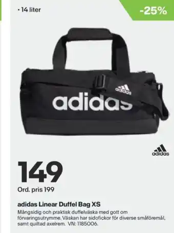 Adidas Linear Duffel Bag XS