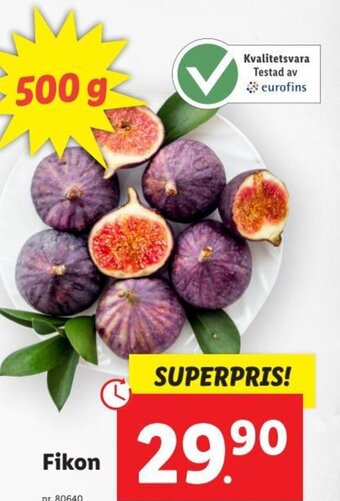 Lidl Fikon erbjuda