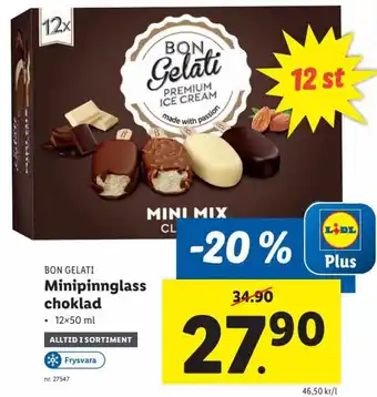 Lidl Minipinnglass Choklad erbjuda