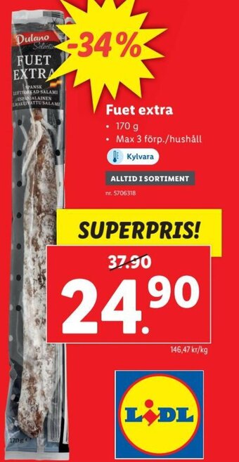 Lidl Fuet Extra erbjuda