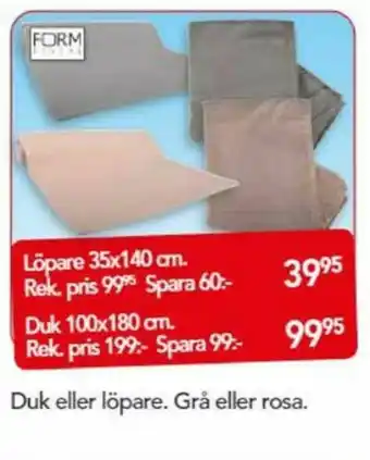 Bo Ohlsson Form Living Bordslöpare erbjuda