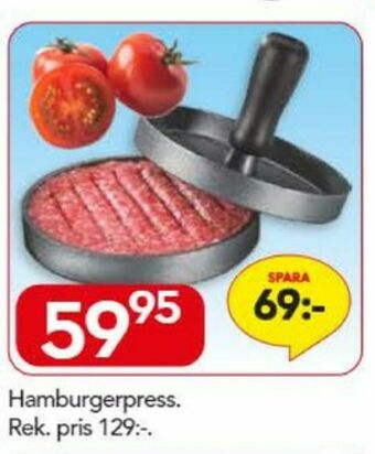 Bo Ohlsson Hamburgerpress erbjuda