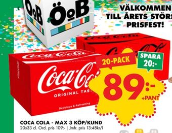 ÖoB Coca cola läskedryck erbjuda