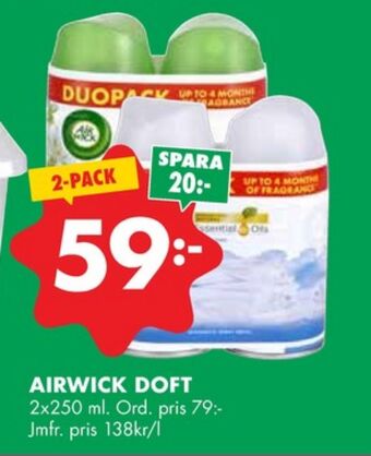 ÖoB Airwick luftfräschare erbjuda