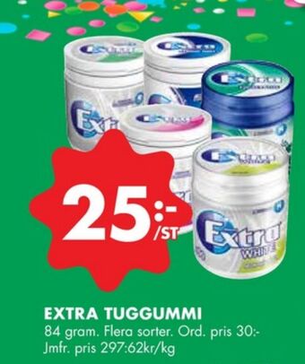 ÖoB Extra tuggummi erbjuda