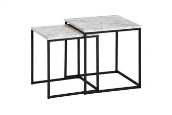 Satsbord gereline 40 cm marmormönster 2 bord
