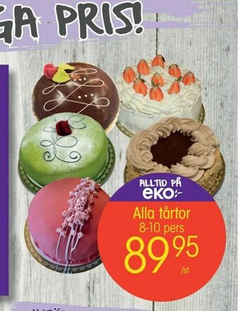EKO Alla tårtor erbjuda