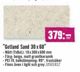 Hornbach Gotland Sand 30 x 60 erbjuda