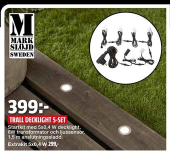 Bauhaus Trall decklight 5-set erbjuda