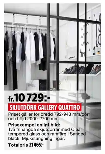 Bauhaus Skjutdörr gallery quattro erbjuda