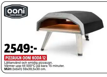 Bauhaus Pizzaugn ooni koda 12 erbjuda