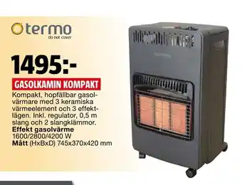 Gasolkamin kompakt