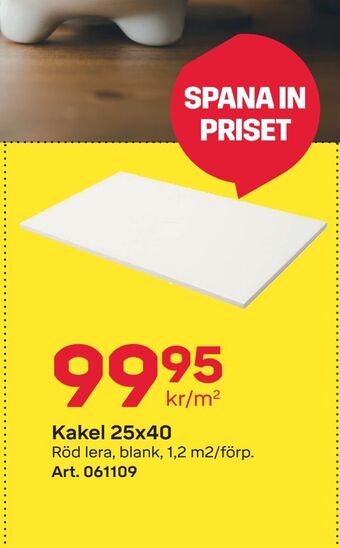 Kakel 25x40