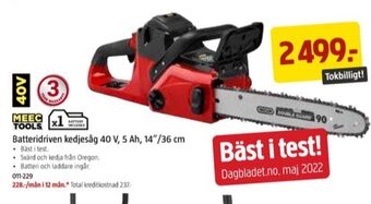 Jula Meec tools batteri erbjuda