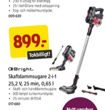 Jula Bright dammsugare erbjuda