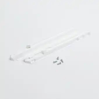 Skena för 16 mm skåpsida vit