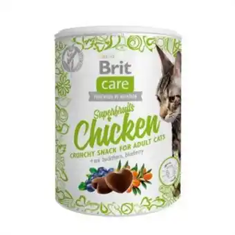 Arken Zoo Brit care cat snack superfruits chicken 100g erbjuda