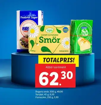 Lidl Ängens smör + torrjäst + florsocker erbjuda
