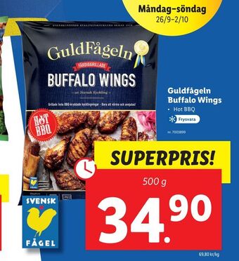 Lidl Guldfågeln buffalo wings erbjuda