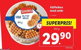 Lidl Våffelkex med smör erbjuda