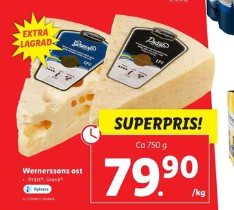Lidl Wernerssons ost erbjuda