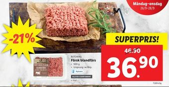 Lidl Färsk blandfärs erbjuda