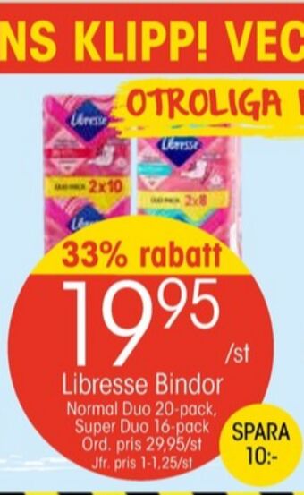 EKO Libresse bindor erbjuda