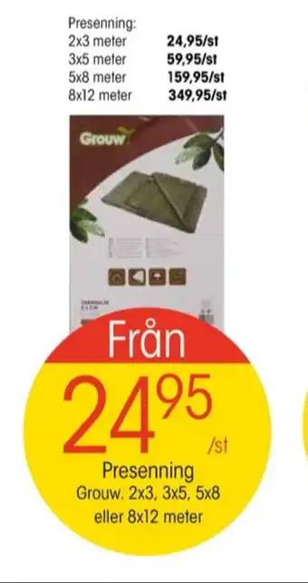 EKO Grouw presenning erbjuda